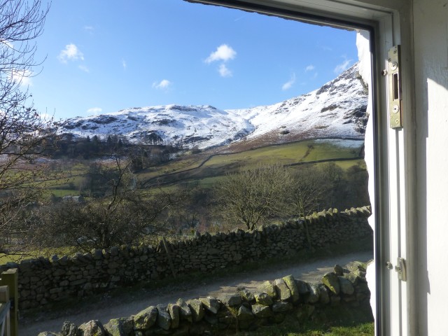 View from the front door of 1 Helvellyn Cottage